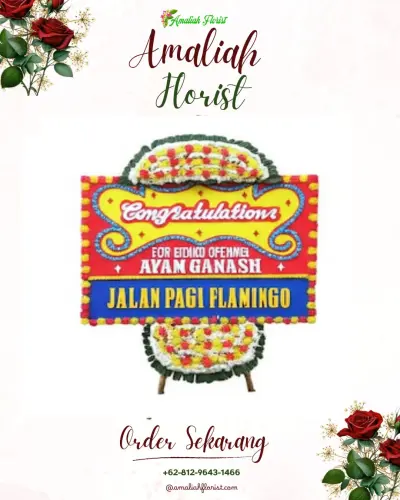Bunga Papan Congratulation di Gedung Puspa Pesona Taman Anggrek